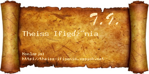 Theiss Ifigénia névjegykártya